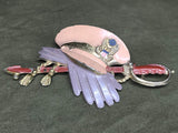 Army Hat with Gloves and Sword Pin