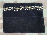 Black Velvet Clutch Purse with DRP Zipper