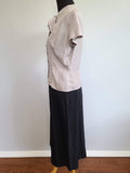 Gray Blouse & Black Skirt Outfit <br> (B-42" W-32" H-43")