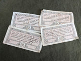 Set of 4 U.S. Military Payment Certificates PW
