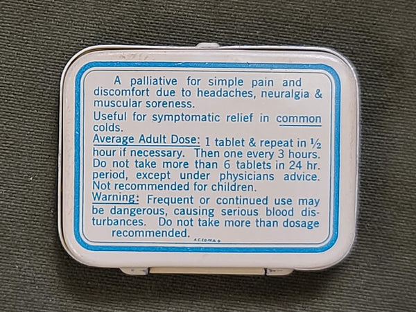Soovain Painkiller Aspirin Caffeine Pill Tin NOS