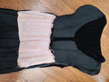 German Black Velvet Dress with Apron <br> (B-34" W-27" H-35")