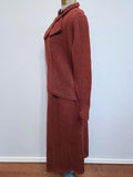 Dark Red Knit Sweater and Skirt Set <br> (B-42" W-24"-30" H-42")