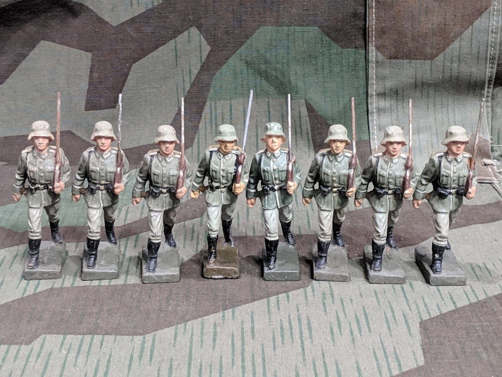 Soldat ELASTOLIN LINEOL ? Militaire Artillerie (x3) (14559) - Soldats