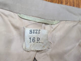 Khaki WAC Jacket 16R <br> (B-38" W-32")