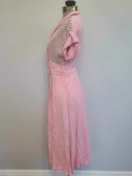 Pink Lace Dress <br> (B-32" W-24.5" H-36")