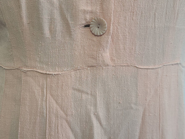 Pink Button Down Dress <br> (B-46" W-37" H-46")