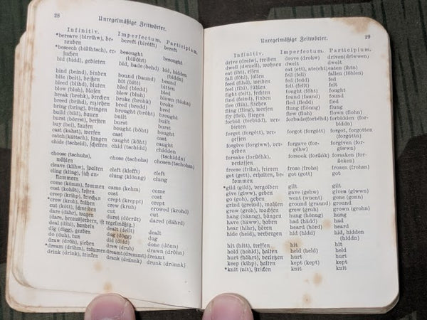 German-English Pocket Travel Dictionary 1936