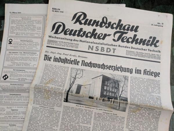 Rundschau Deutscher Technik NSBDT Technology Newspaper
