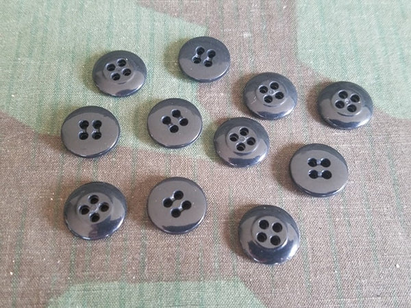 Lot of 10 Black Steinnuss Buttons