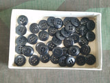 Black Steinnuss Buttons in Box (40+ Buttons)