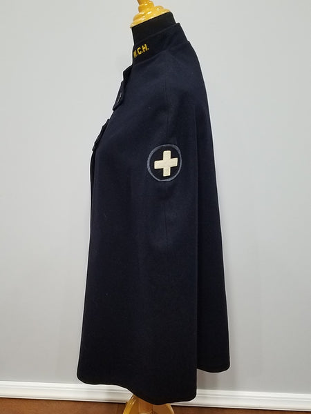 Navy Blue Nurse's Cape W.C.H.