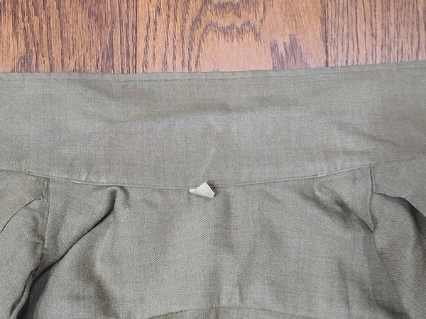 Women's OD Wool Blouse (Officer's?) <br> (B-39" W-34.5")