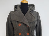 Gray Winter Coat with Hood