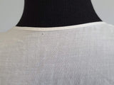 White Sleeveless Eyelet Blouse from Germany <br> (B-37" W-34.5")