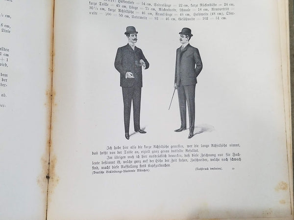 Tailor's Book from 1904 (How to Make Men's Clothing)