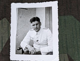 Original Picture of German Officer in White Summer Uniform