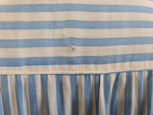 Blue and White Stripe Dress <br> (B-40" W-34.5" H-40")