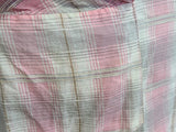 Pink Plaid Sleeveless Dress <br> (B-38" W-29.5" H-39")