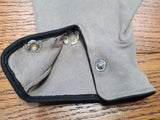 Tan/Gray Gloves with Black Trim