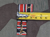 WWII Iron Cross and War Merit Ribbon Bar