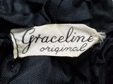Black Purse with Clear Lucite Clasp