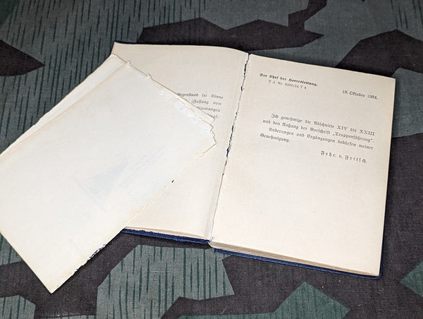 H. Dv. 300 Truppenfuhrung Book 1934 (as-is)