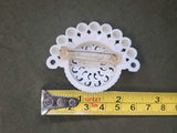 White and Blue Brooch