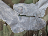 German Gray Heavily Repaired Socks