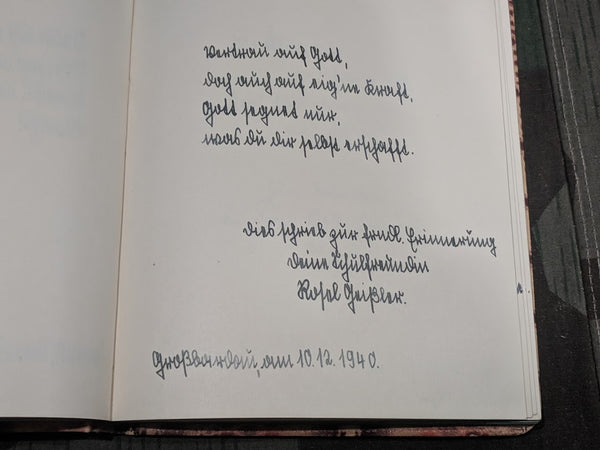 Guest Book Keepsake Poetry Book 1940-1945
