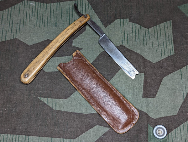 Straight Razor with Wood Handle