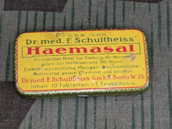 Vintage German Haemasal Supplement Tin
