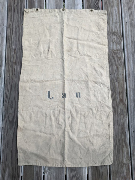 Large Grain Sack Marked Lau