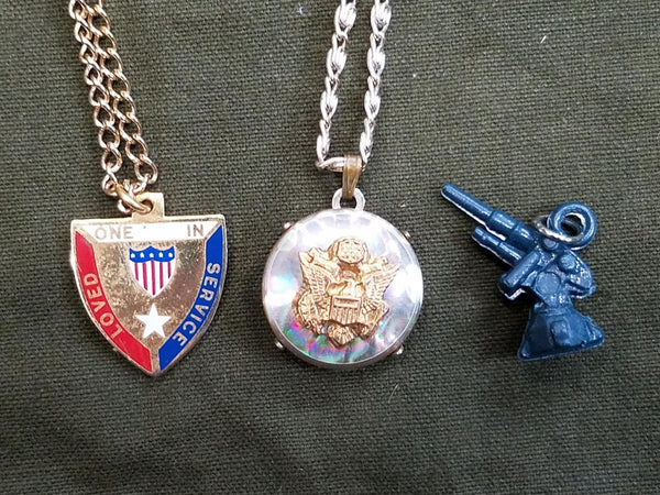 Lot of US Army Sweetheart Homefront Jewelry Pieces