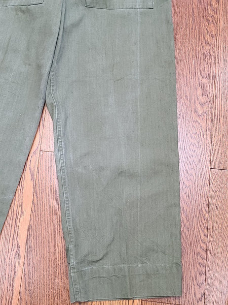 Women's Army HBT Trousers S <br> (23"-26" Waist)