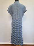 Blue Striped Dress <br> (B-44" W-38" H-48")