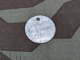 Rat der Gemeinde Cobbel Aluminum Tag