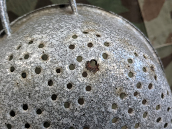 German Helmet made into a Strainer
