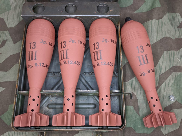 Set of 3 Wgr.34 8cm Mortar Rounds - 3.0 - PLA/Resin - 0.2 - 7% Gyroid