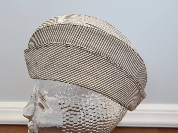 Navy WAVES Seersucker Garrison Cap (Size 21)