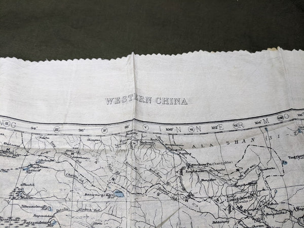 Original Silk Map of China