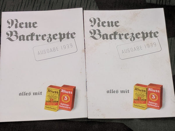 Original Set of Knorr Advertisements / Recipes from 1939