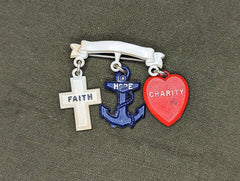 Faith, Hope, Charity Pin