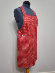 Red Polka Dot Apron (35"-39" waist)