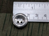 Original Army Trouser Buttons Dished Metal 18mm 4 Hole