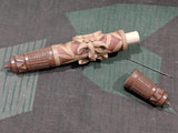 Edelweiss Carved Wood Needle Holder