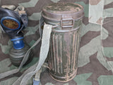 Complete German Gas Mask and Can 1944