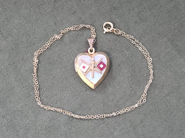 Signal Corps Locket Necklace