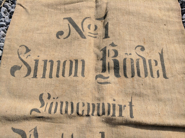 Original 1910 Food Sack Simon Rödel Löwinwirt Böttigheim