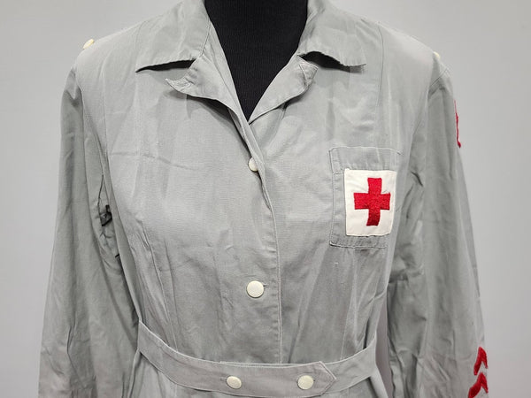 Red Cross Gray Lady Uniform Dress <br> (B-41" W-32" H-38")